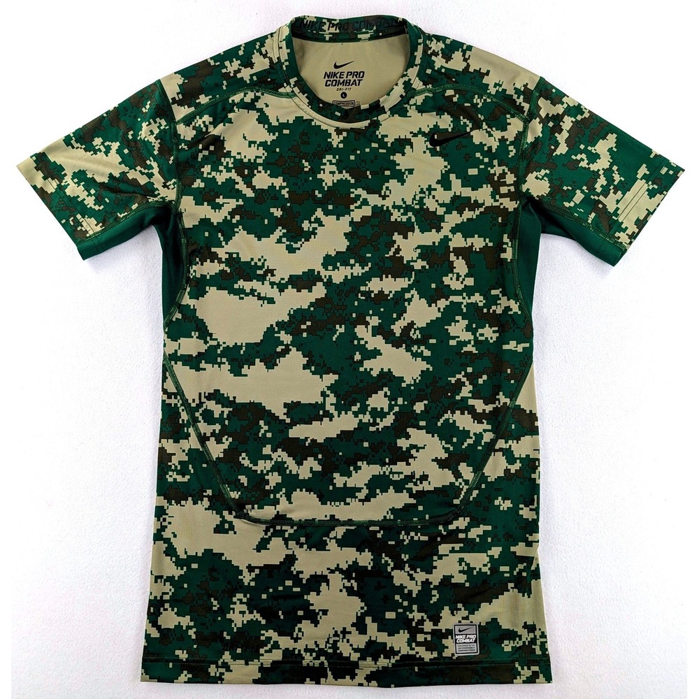 Nike Pro Combat Dri-FIT Digital Camo Compression Shirt Mens L 654880-341